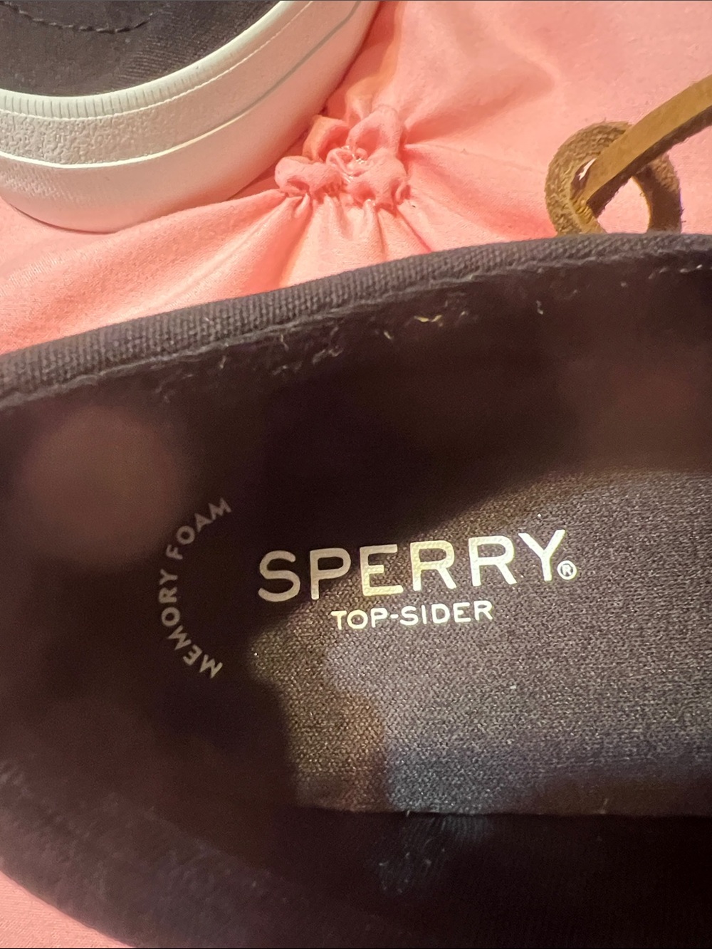 Sperry Black Crest vibe Sneakers with Brown Laces - Picture 2 of 5